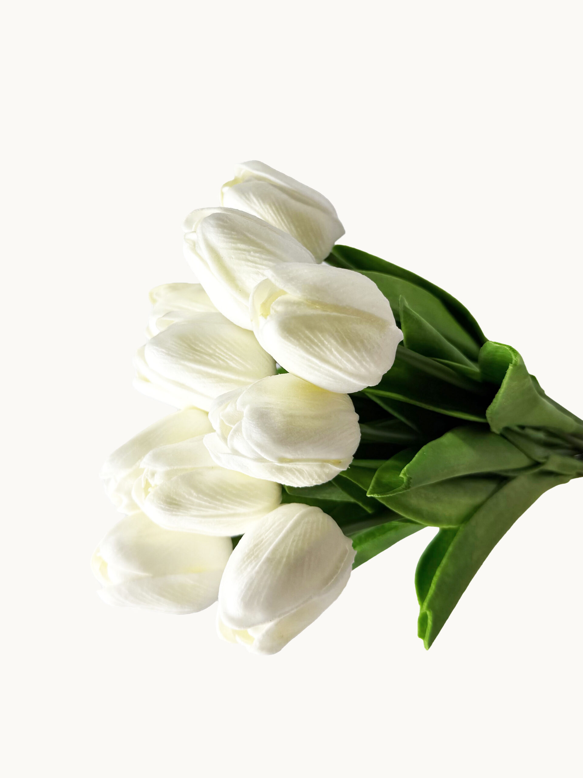 RAMO DE TULIPANES ARTIFICIALES COLOR BLANCO - Image 3