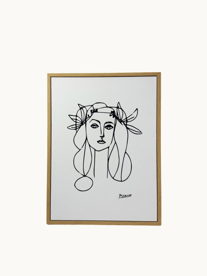 CUADRO DECORATIVO EN LIENZO - RETRATO DE MUJER ESTILO PABLO PICASSO 30X40 CM