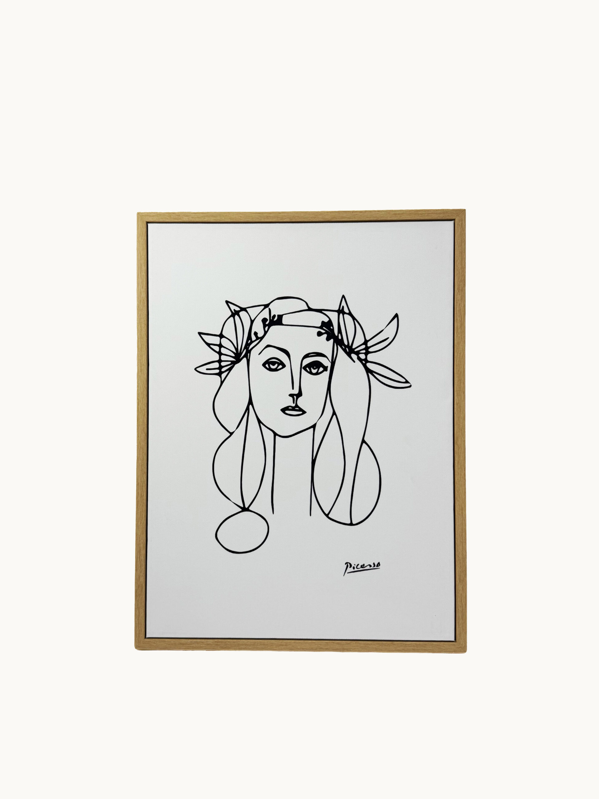 CUADRO DECORATIVO EN LIENZO - RETRATO DE MUJER ESTILO PABLO PICASSO 30X40 CM