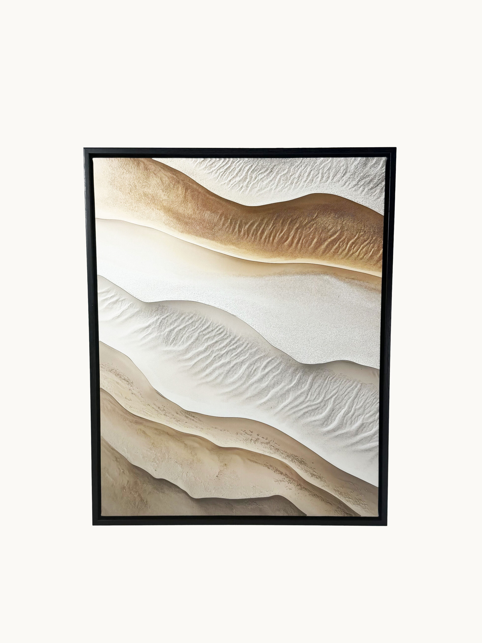 CUADRO DECORATIVO EN LIENZO DUNAS DE ARENA TEXTURA ABSTRACTA 40X50 CM