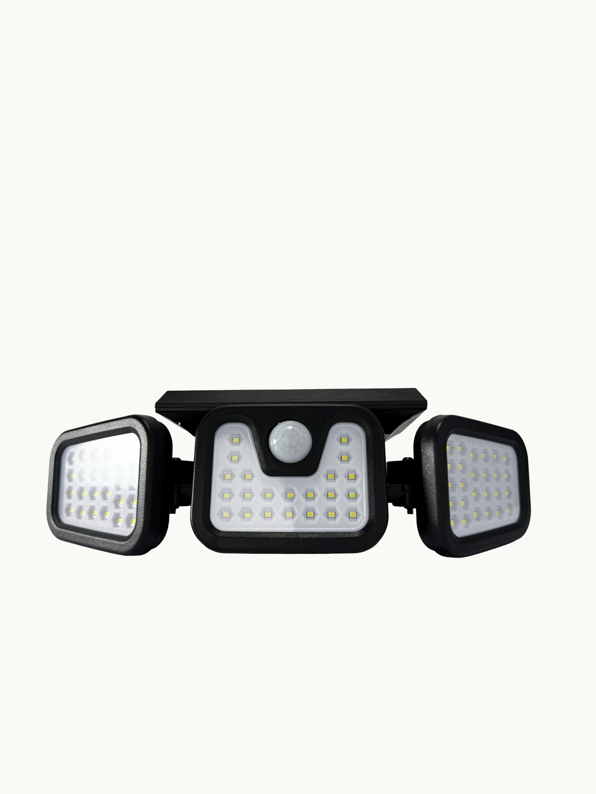 LAMPARA SOLAR LED DE PARED CON SENSOR DE MOVIMIENTO Y TRES CABEZALES - Image 2