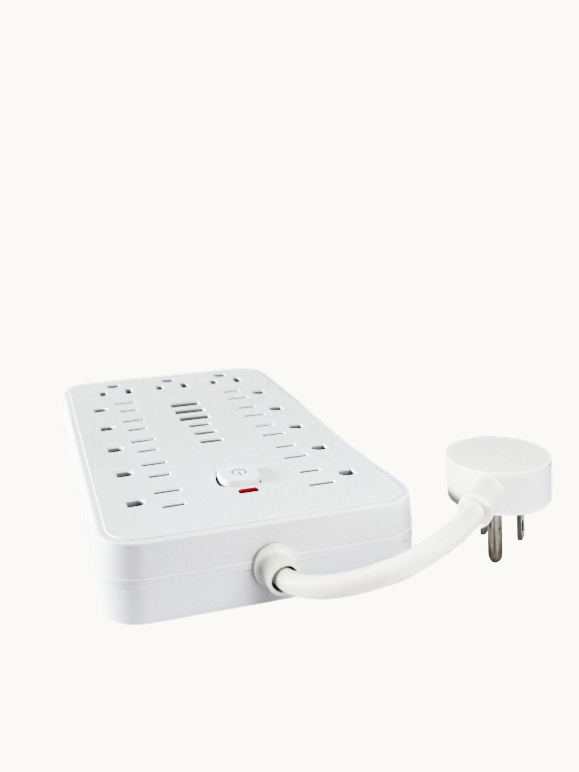 REGLETA MULTITOMA COLOR BLANCO CON PUERTOS USB Y PROTECCIÓN ANTI SOBRECARGA - Image 2