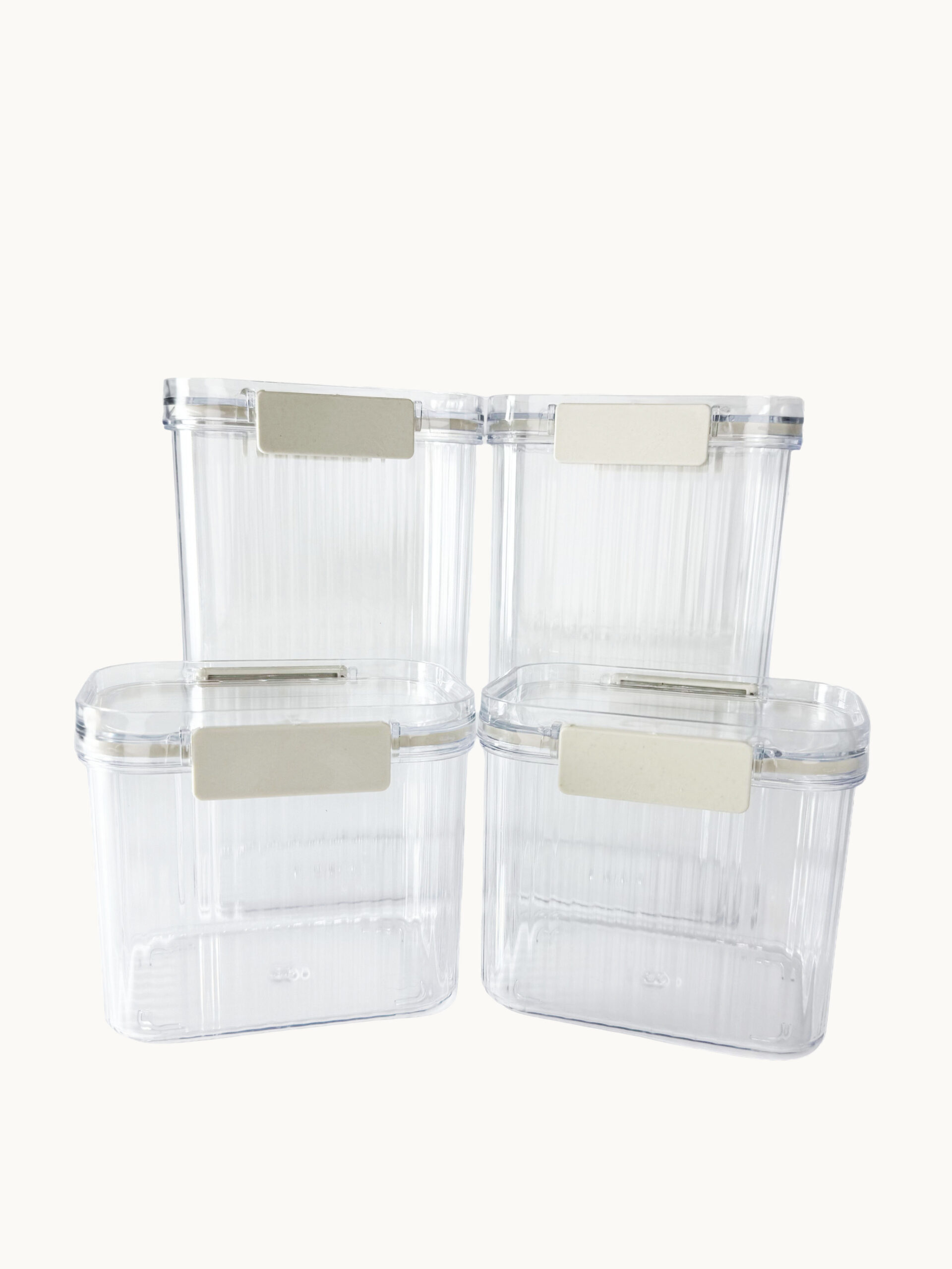 SET DE RECIPIENTES HERMÉTICOS ORGANIZADORES PARA COCINA 4 PIEZAS - Image 2