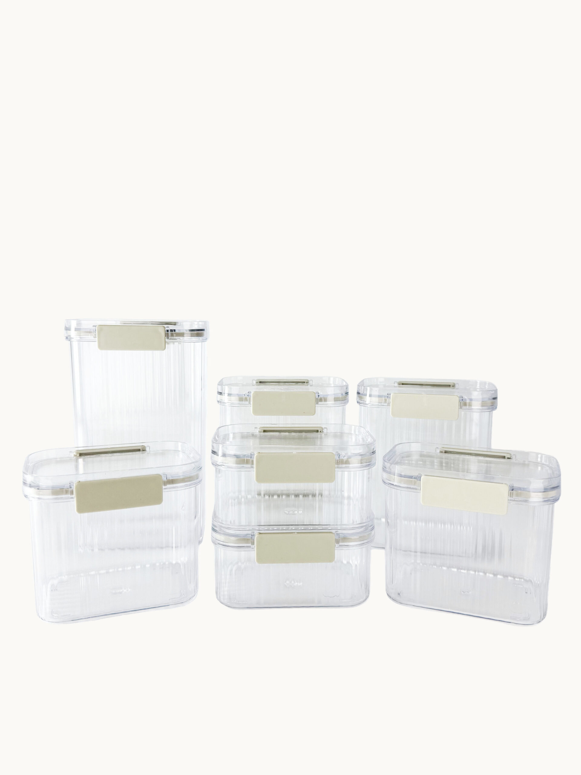 SET DE RECIPIENTES HERMÉTICOS ORGANIZADORES PARA COCINA 7 PIEZAS - Image 2