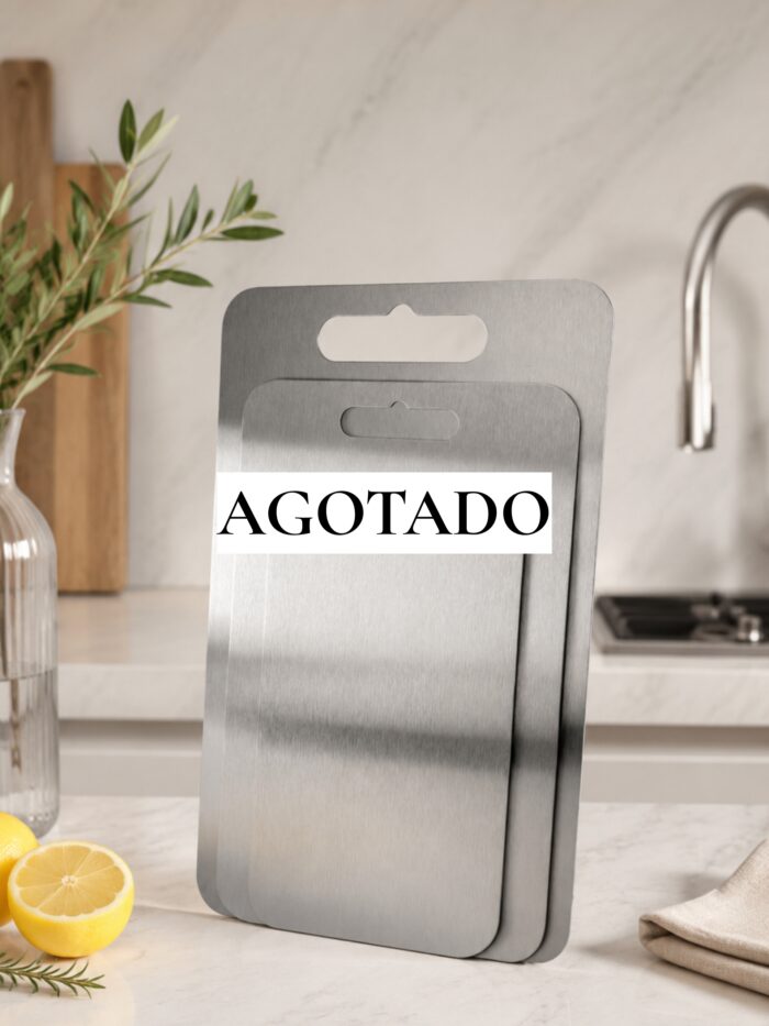 SET DE TABLAS DE PICAR DE ACERO INOXIDABLE 304