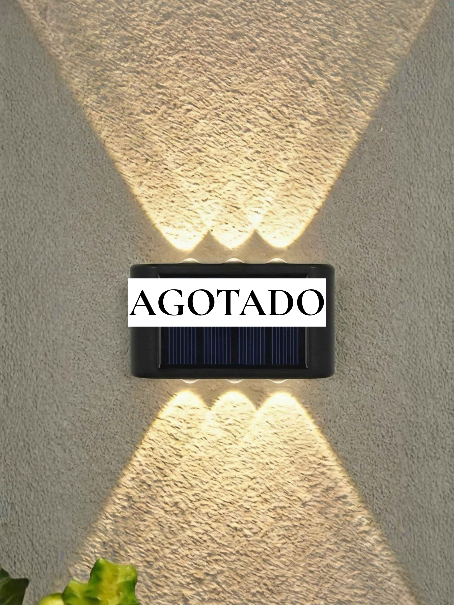 LAMPARA SOLAR DE PARED MODERNA (SET DE 2 UNIDADES)