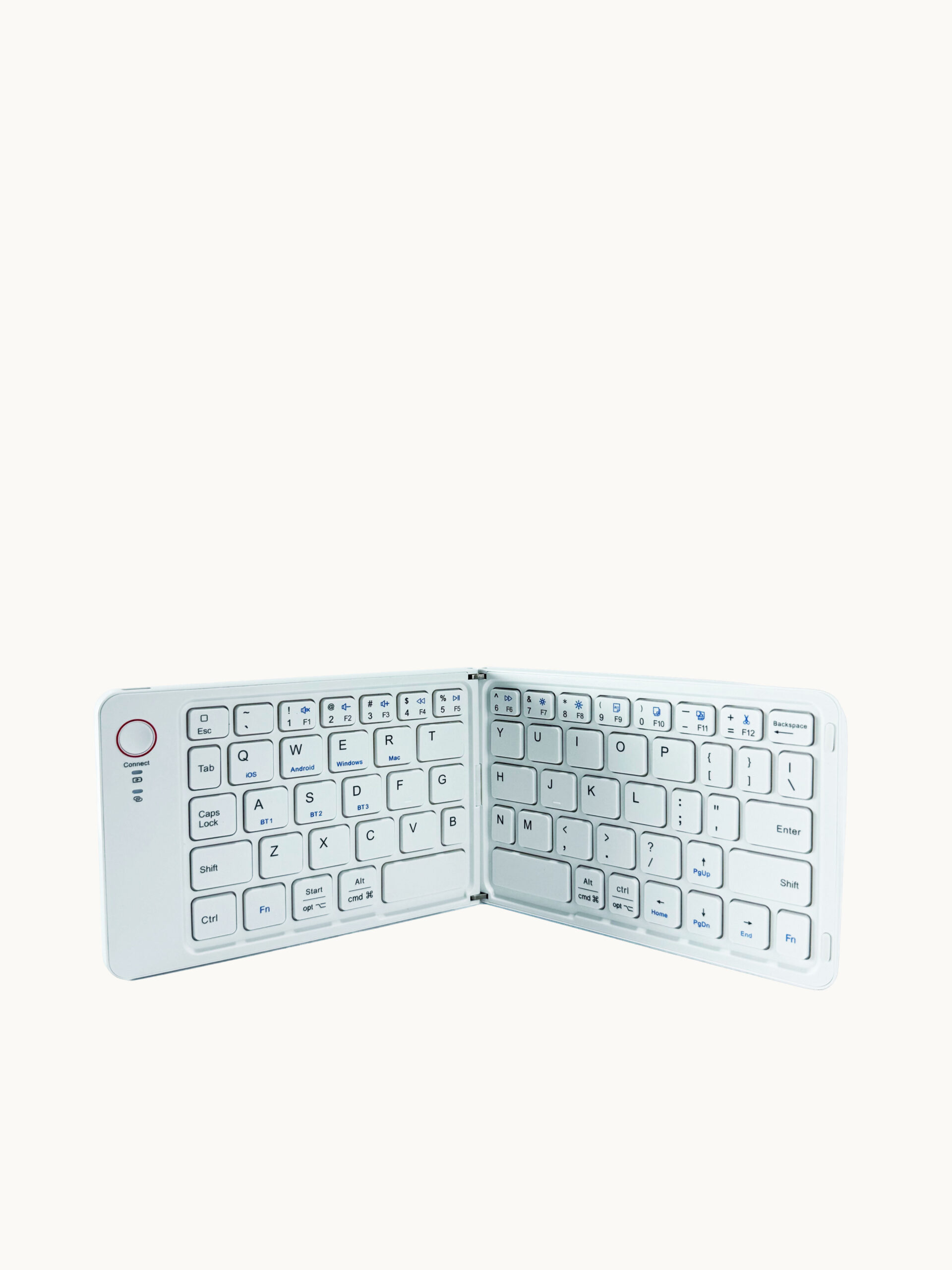 TECLADO INALÁMBRICO BLUETOOTH PLEGABLE COLOR BLANCO - Image 3