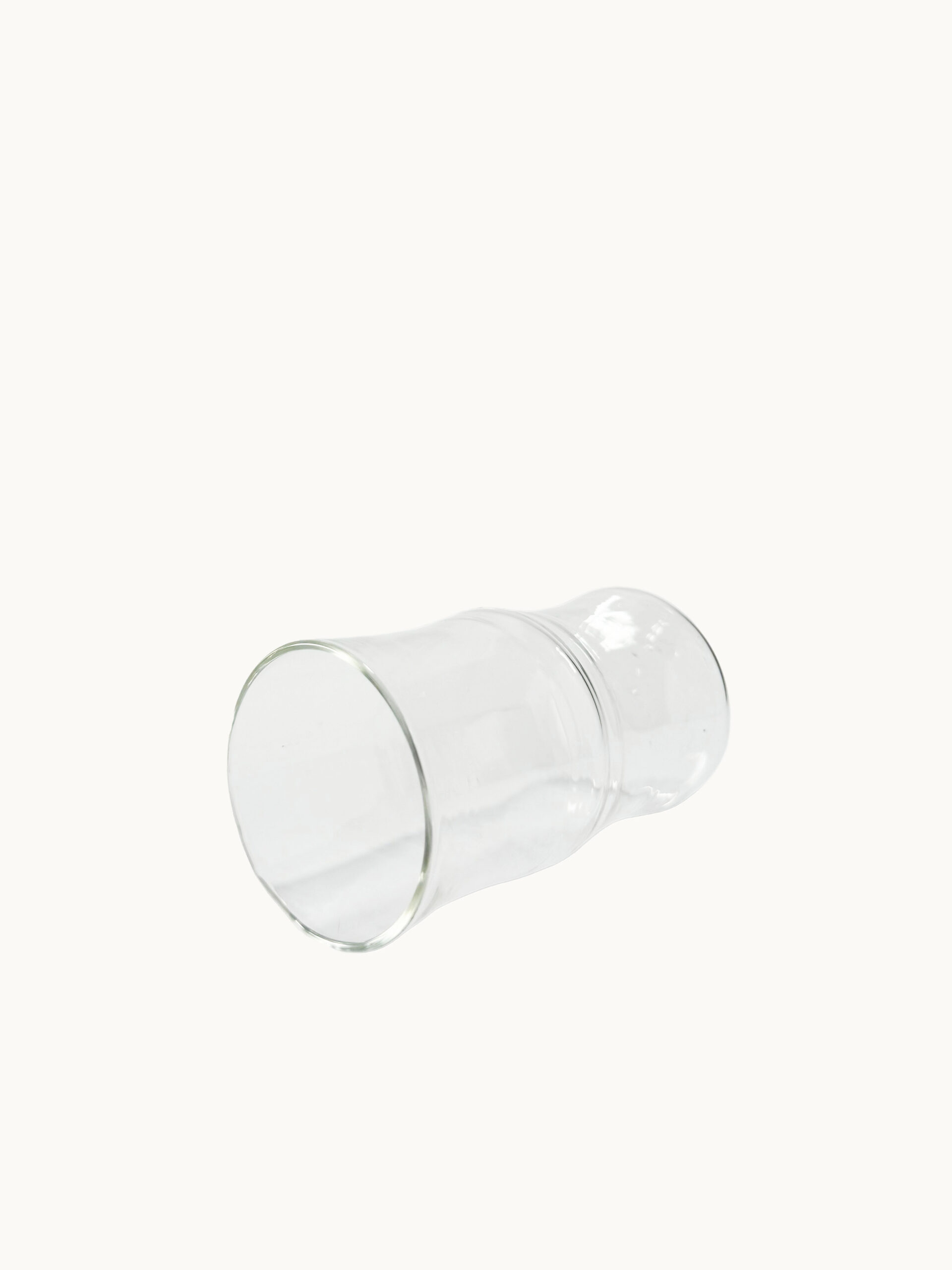 VASO ALTO DE VIDRIO TEXTURIZADO TIPO BAMBÚ 500ML - Image 2