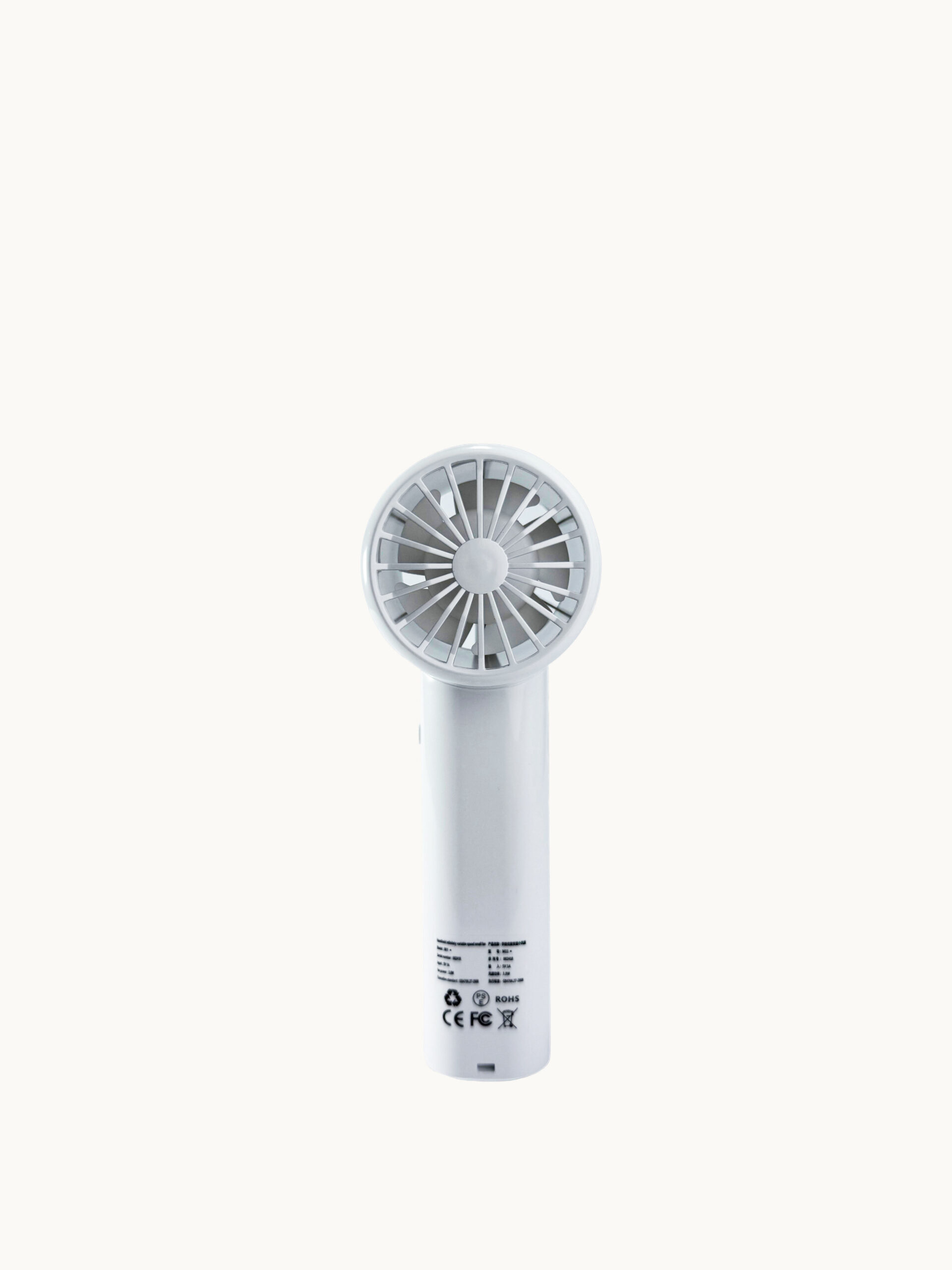 VENTILADOR PORTÁTIL DE ALTA VELOCIDAD CON CONTROL DIGITAL Y VELOCIDAD INFINITA BLANCO - Image 3