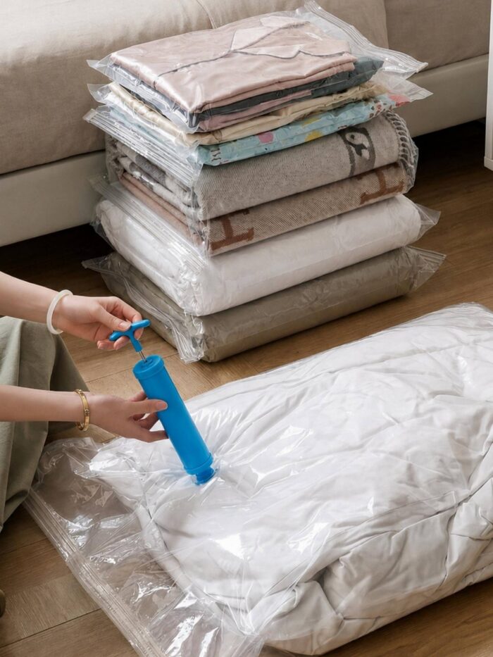 BOMBA MANUAL PARA BOLSAS AL VACÍO DE ROPA Y ALMACENAMIENTO