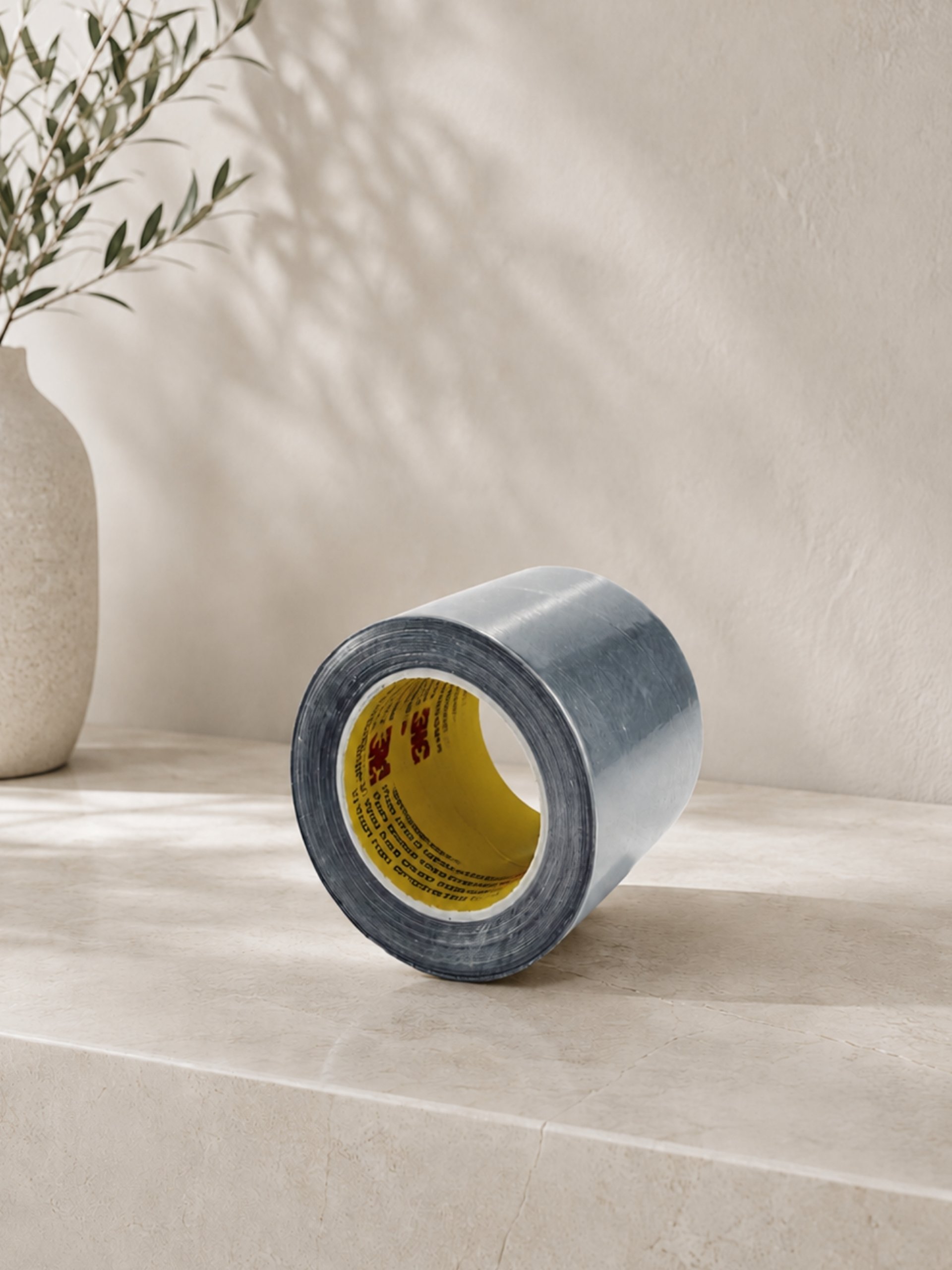 Rollo de cinta adhesiva de aluminio multiuso de alta resistencia en color plateado para reparaciones del hogar