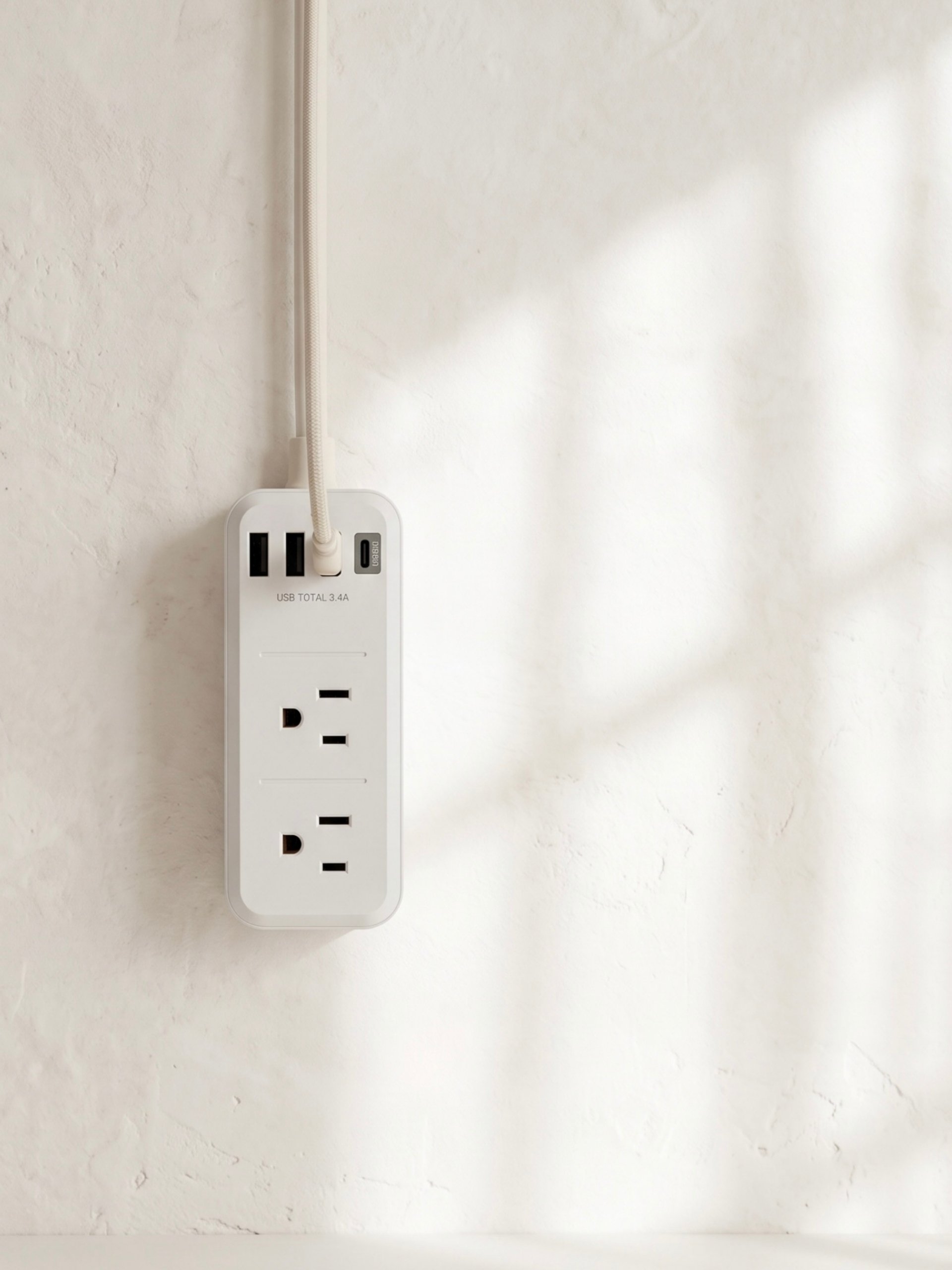 REGLETA MULTITOMA GIRATORIA CON PUERTOS USB