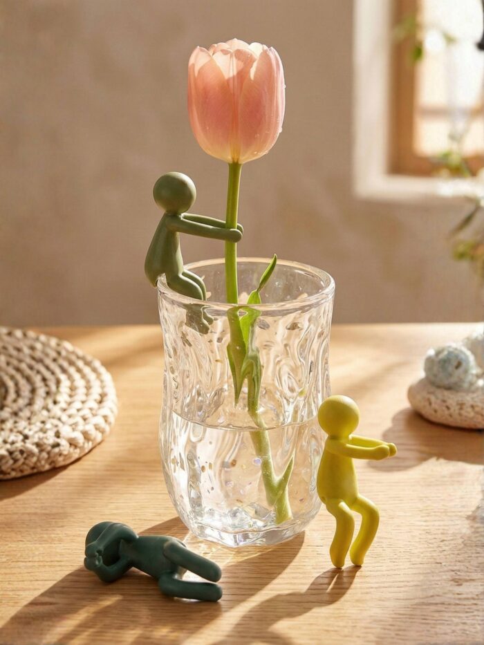 SOPORTE DECORATIVO PARA PLANTAS HIDROPÓNICAS TIPO MUÑECO (SET DE 3)